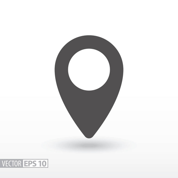 Pin location - flat icon - Vector, Image