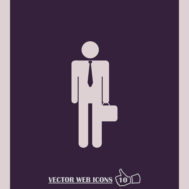 Vector férfi profil ikonra - Vektor, kép