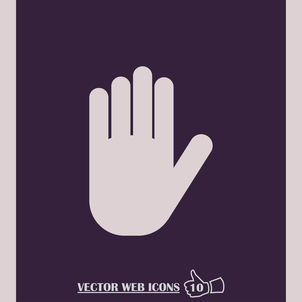 Mão web ícone vetor
 - Vetor, Imagem