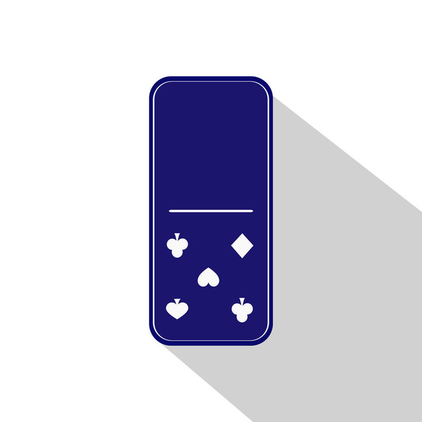 Domino icon illustration Assorted zero - five - Вектор,изображение