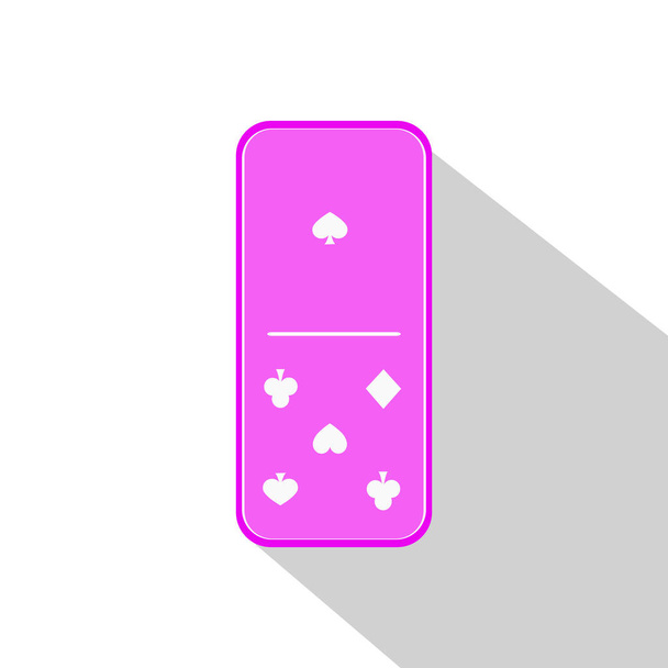 Domino icon illustration assorted one - five - Vettoriali, immagini