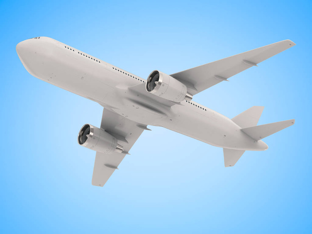 білий макет вгору літак
  - Фото, зображення