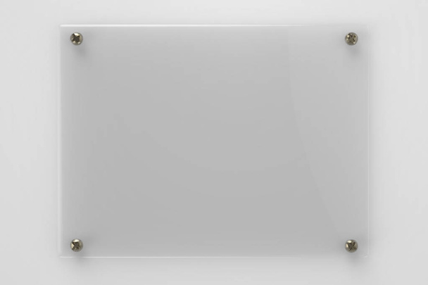 placa de vidro ou placa acrílica
 - Foto, Imagem