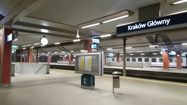Krakow main railway station - Footage, Video