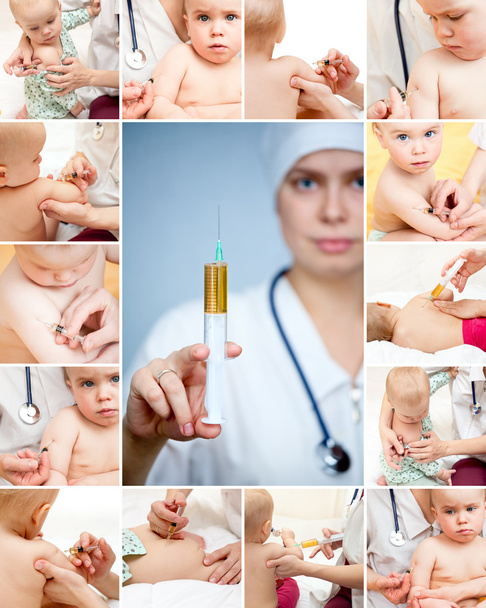 Little baby get an injection - Photo, Image