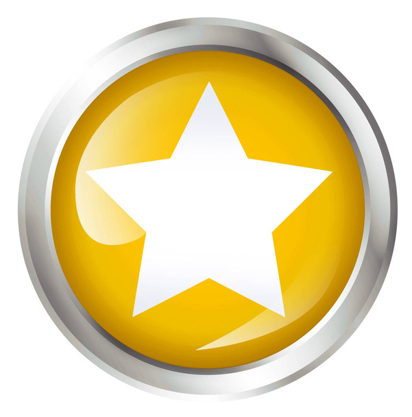 Ikona s hvězdou symbolem - Fotografie, Obrázek