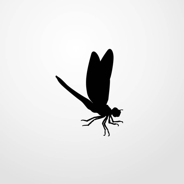 dragon fly icon illustration isolated vector sign symbol - Вектор, зображення