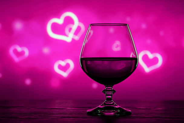 Brandy glass on a blurry background - Zdjęcie, obraz