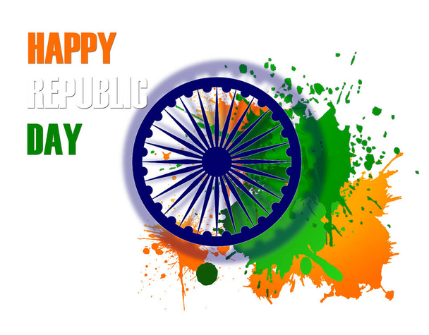 ilustración del fondo del Día de la República feliz India
 - Foto, imagen