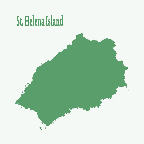 Pyhän Helenen saaren kartta
. - Vektori, kuva