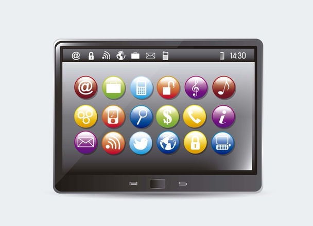 tablet computer - Vector, afbeelding