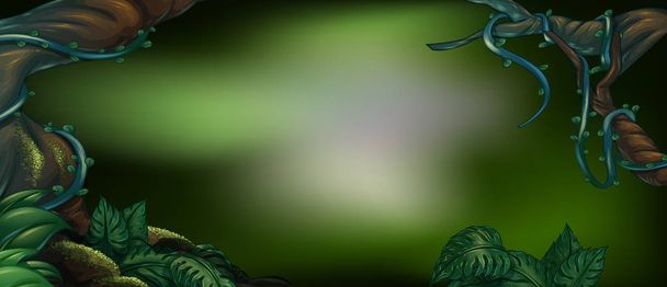 фон тропічних лісів з зеленим листям
 - Вектор, зображення