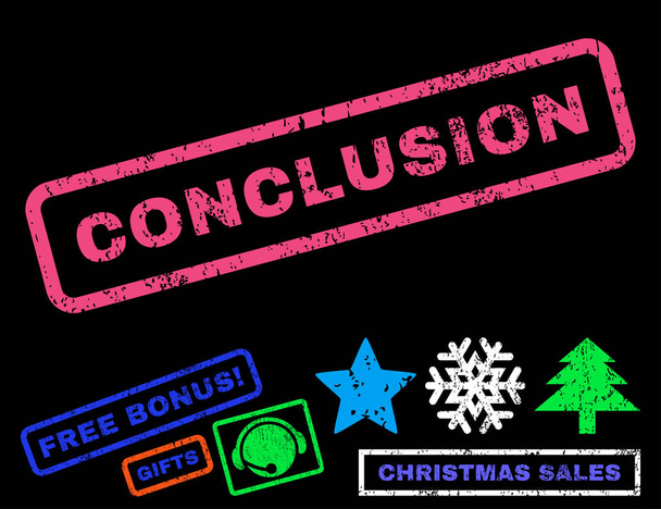 Conclusion Rubber Stamp - Vector, imagen