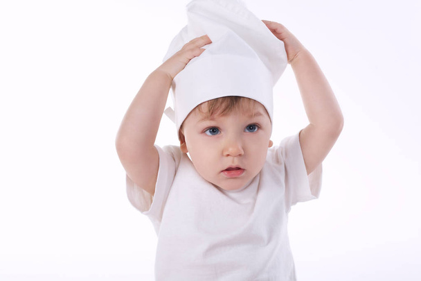 little cook on white background - Foto, immagini