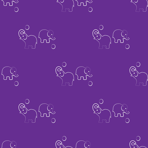 elephant geometric seamless pattern. Fashion graphic. Vector illustration. Background design. Modern stylish abstract texture. Template for the printing, textile, packaging and decoration, wallpaper. - Vektor, Bild