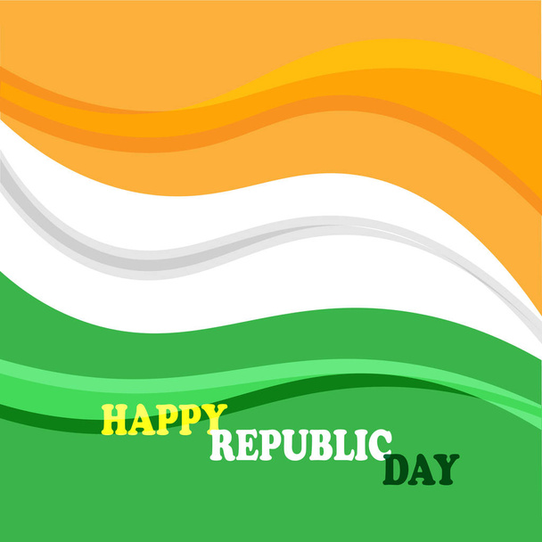 illustratie van Happy Republic Day of India achtergrond - Vector, afbeelding