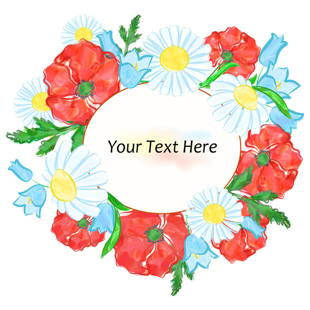 the watercolor flowers - Vector, Image