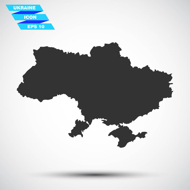 gray vector ukraine icon - Vector, Image