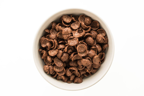 Cereals chocolate in white bowl - Photo, Image
