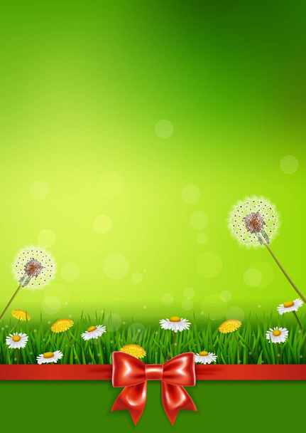 Beautiful green grass - Vector, Image