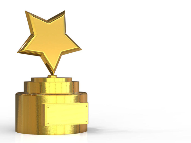 gold star trophy - Photo, Image
