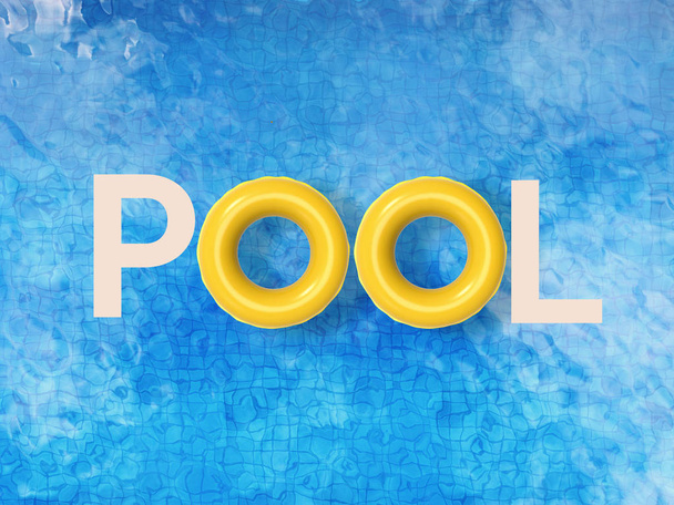pool top view - Photo, Image