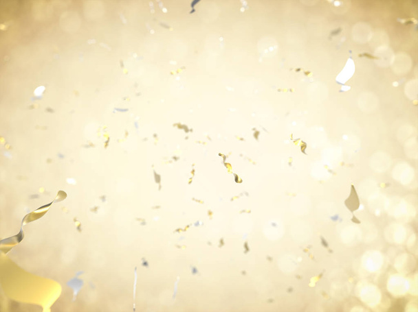 zlaté konfety exploze  - Fotografie, Obrázek