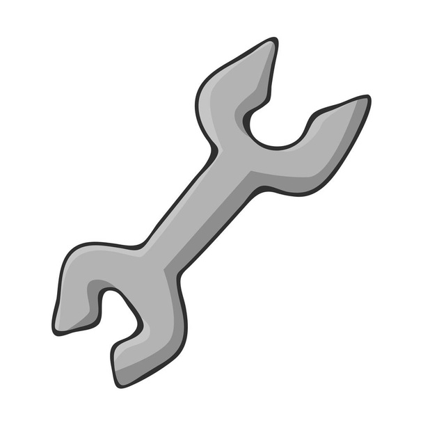 Wrench isolated illustration - Vector, Image
