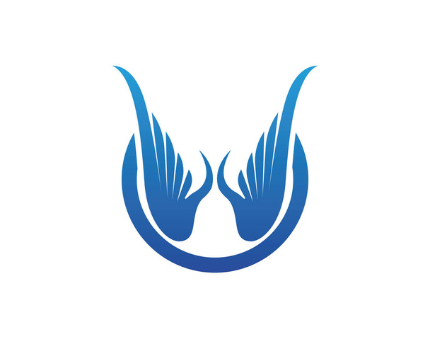 Falcon шаблон логотип
 - Вектор, зображення