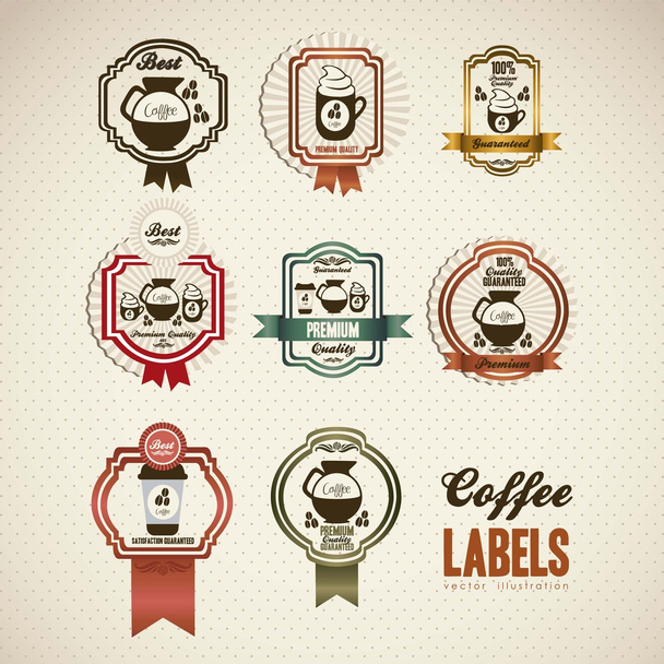 Coffee icons - Vector, Image