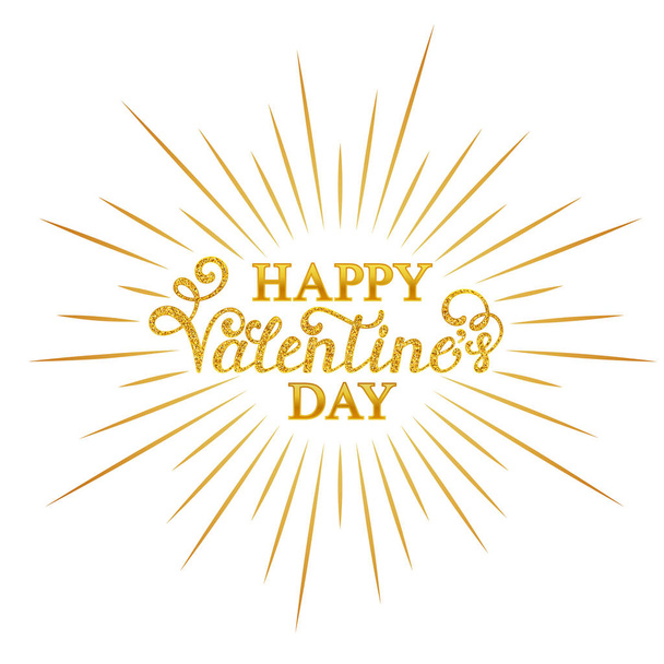 Happy Valentines day inscription - Vector, Image