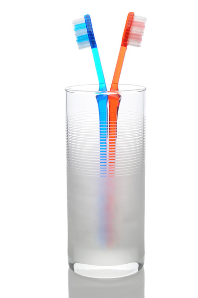 Toothbrushes in Glass - Foto, afbeelding