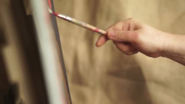 Artist painting brush - Кадри, відео