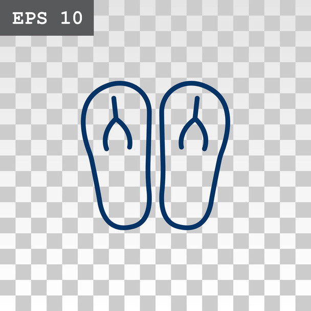 flip flops icon - ベクター画像