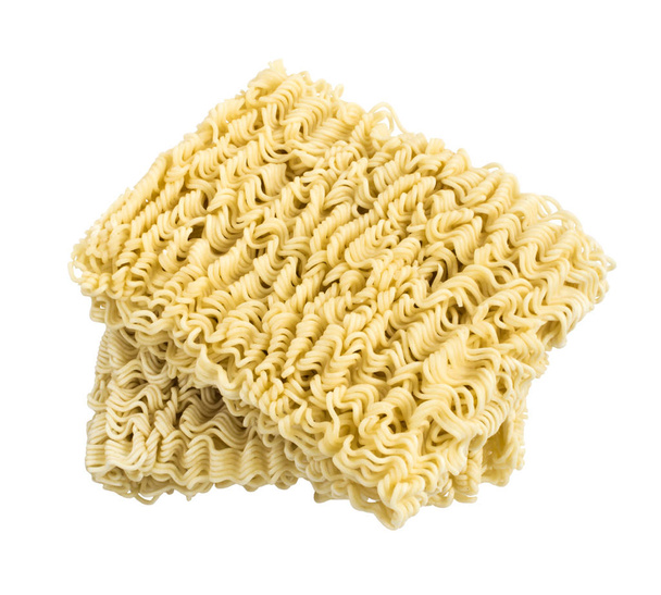 Instant noodles or ramen isolated on white background. - Photo, Image