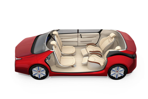 Self-driving car cutaway image - Photo, Image