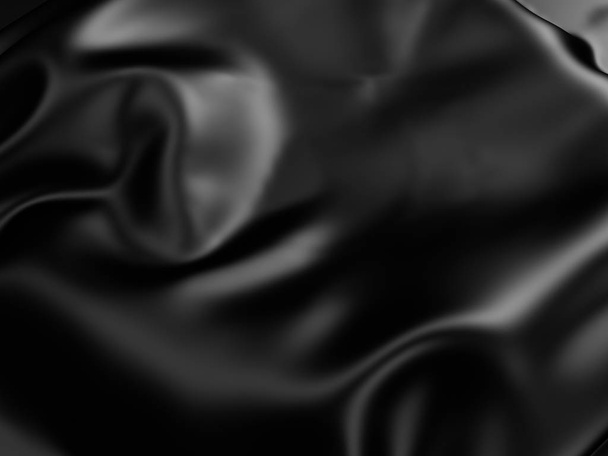 Abstract Black Silk Cloth  - Foto, imagen