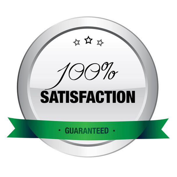 100% satisfaction seal or icon - Vektor, obrázek