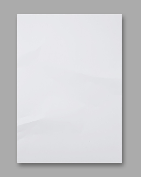 biały zmięty papier - Zdjęcie, obraz