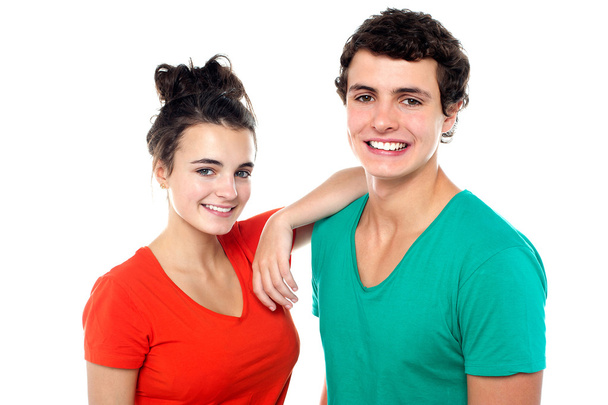 Young stylish teen couple in love - Photo, Image