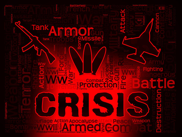 Λέξεις κρίση δείχνει δύσκολους καιρούς και συμφορά - Φωτογραφία, εικόνα