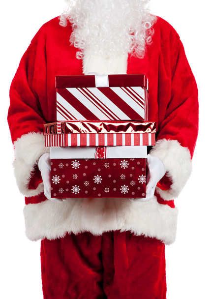 Santa Claus giving Christmas presents - Foto, Imagen