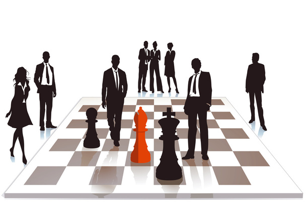 Business chess - Vector, Image