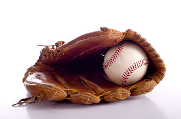 Baseball Glove and Ball - Zdjęcie, obraz
