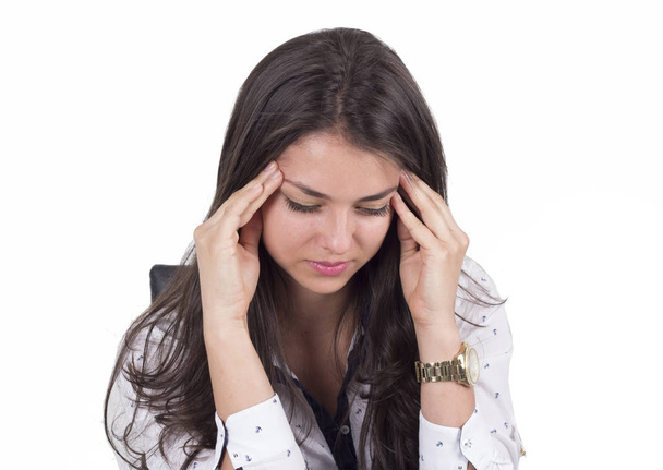 Žena s bolestí hlavy - Fotografie, Obrázek