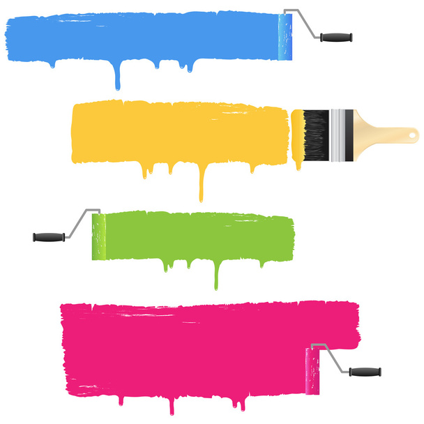 Paint Smears - Vector, Image