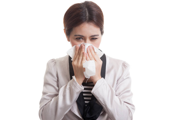 Young Asian woman got sick and flu. - Photo, Image