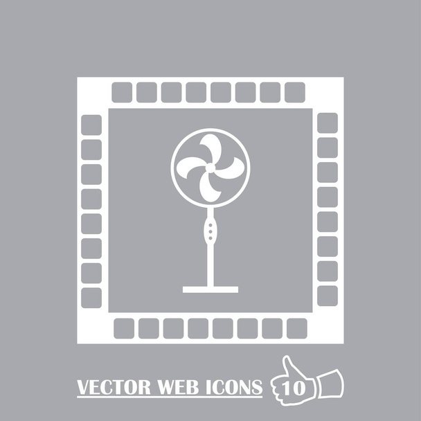 Icono del ventilador de escape. Símbolo del ventilador. - Vector, Imagen