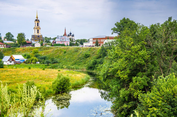 View of Suzdal - ancient Russian city in the Vladimir region, Russia. Gold ring of Russia. - 写真・画像