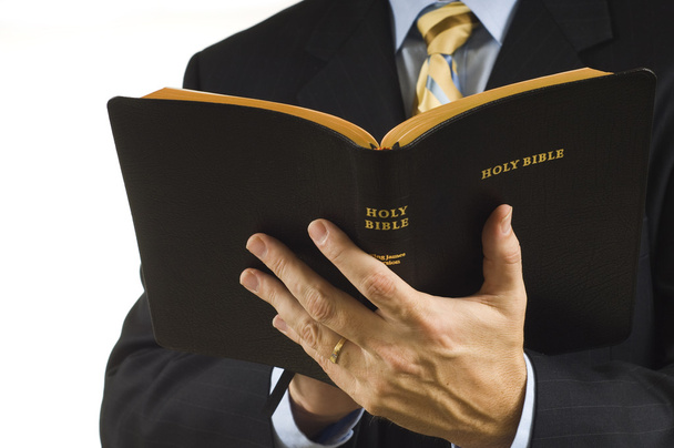 Preacher with Bible - Foto, Bild